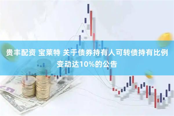 贵丰配资 宝莱特 关于债券持有人可转债持有比例变动达10%的公告